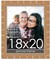 18x20 Gold Modern Bamboo Picture Frame - UV Acrylic, Foam Board Backing, Hanging Hardware